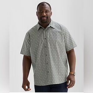 Shaquille O’Neal 4XLT Men’s Short Sleeve Button Down NWT